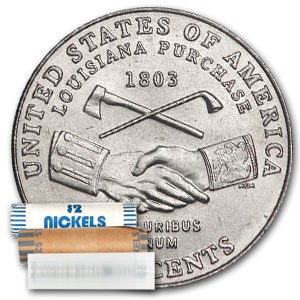 2004-D Peace Medal Nickel 40-coin Roll BU 2004-D Peace Medal Nickel 40-coin Roll BU